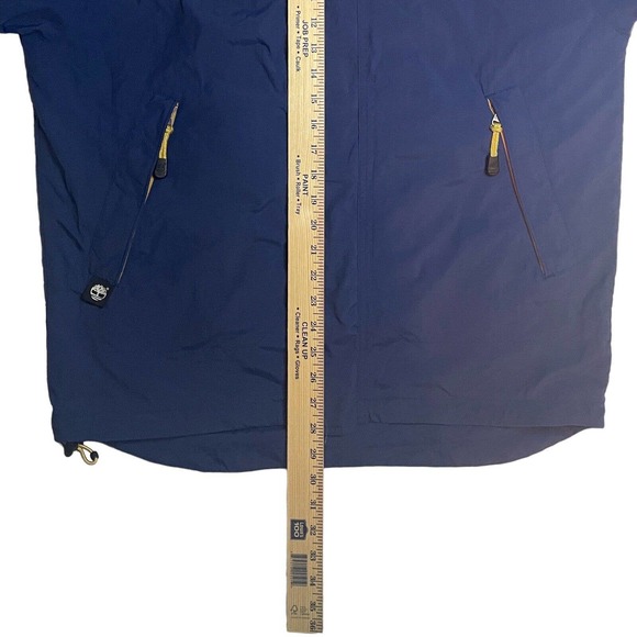 Timberland Mens Weather Gear Long Sleeve Jacket Blue Size S Hooded Rain Gear - Picture 10 of 12